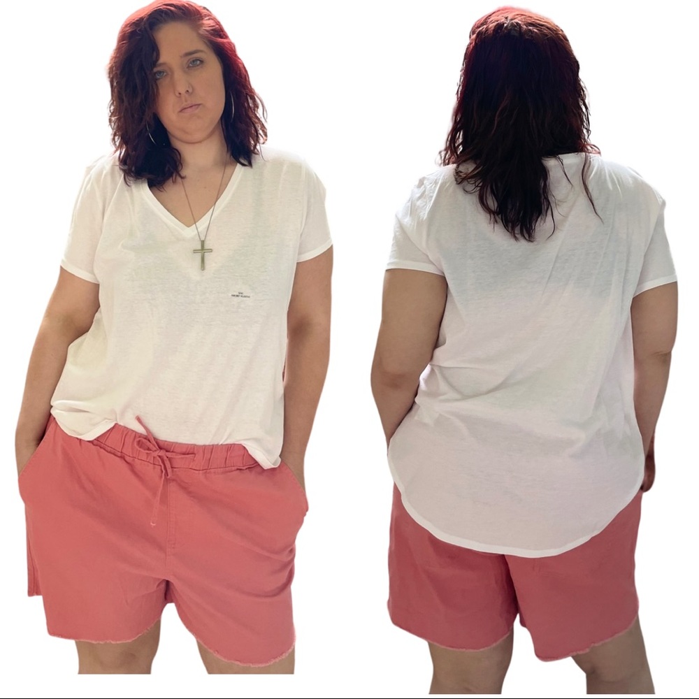 Dual Button Twill Shorts ROYALTY FOR ME Plus